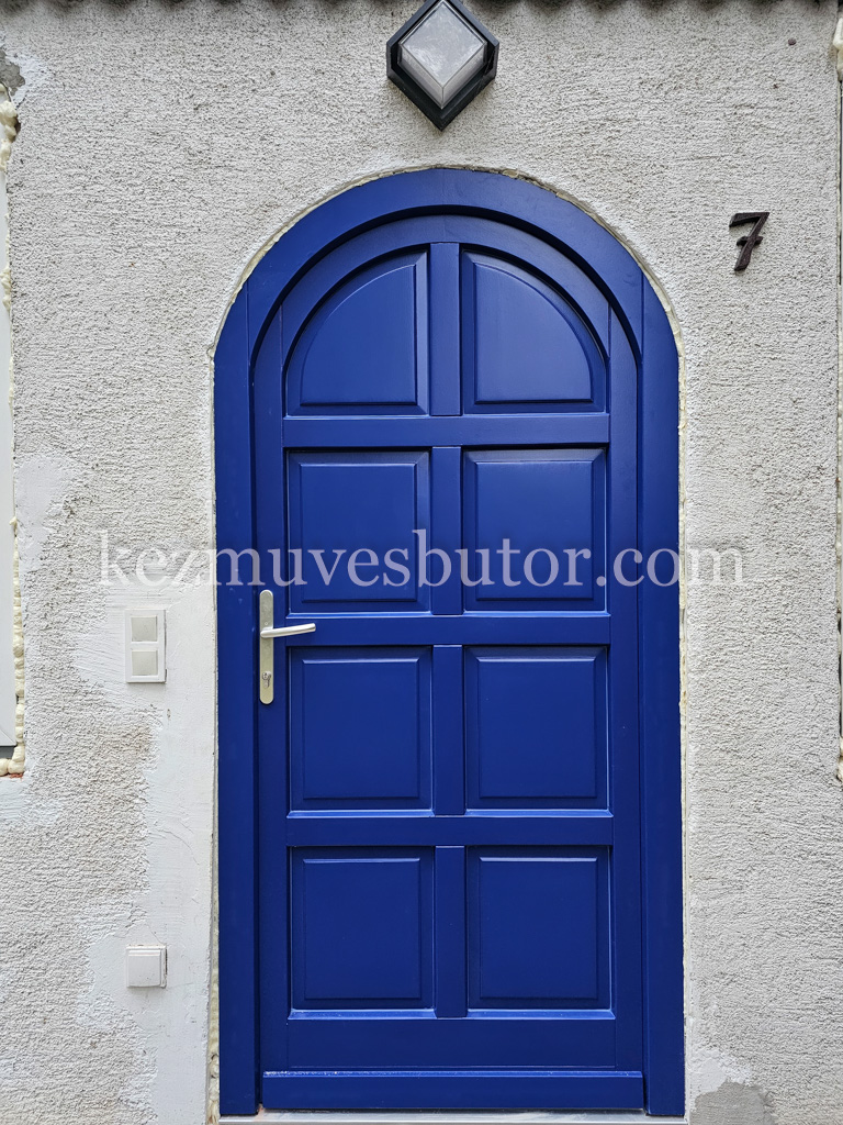 Bejárati ajtó görög kék
