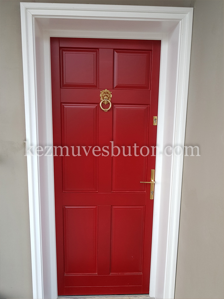 Egyedi színű fa bejárati ajtó kép Egyedi színű fa bejárati ajtó