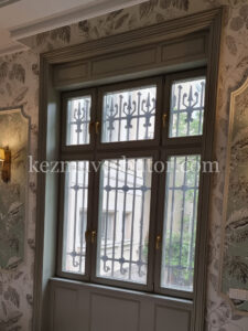 Hőszigetelt vintage fa ablak