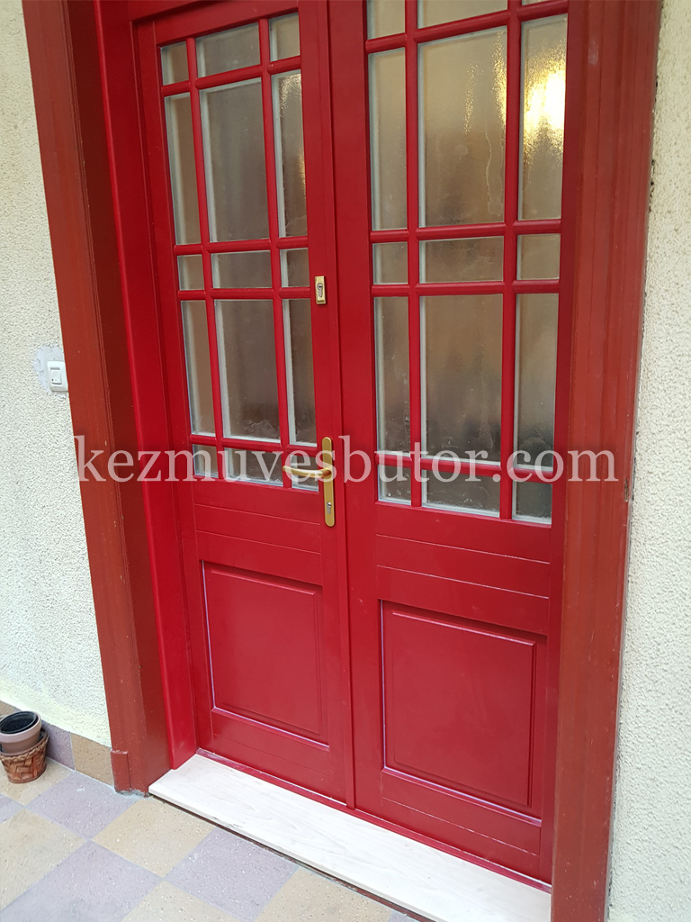 Kétszárnyú bejárati ajtó álosztóval kép Kétszárnyú bejárati ajtó álosztóval