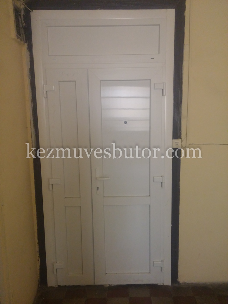 Kétszárnyú műanyag bejárati ajtó kép Kétszárnyú műanyag bejárati ajtó