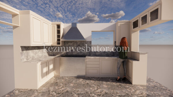 Klasszikus konyhabútor látványterv kép Klasszikus konyhabútor látványterv