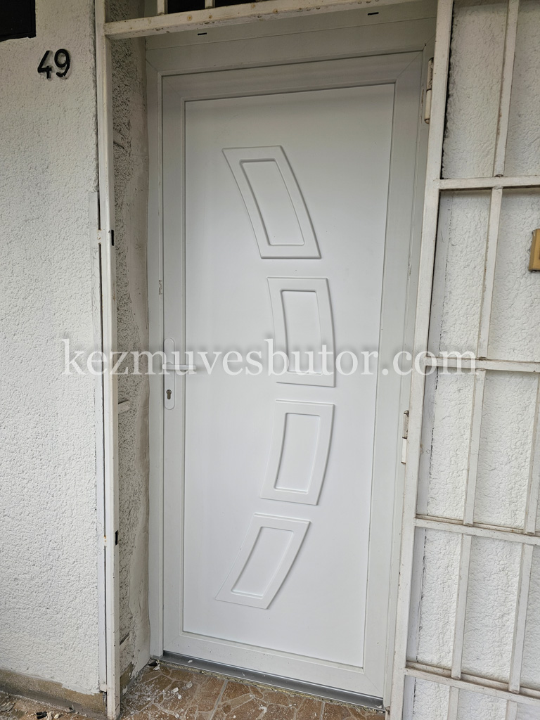 Műanyag bejárati ajtó Lily classic felülvilágítóval kép Műanyag bejárati ajtó Lily classic felülvilágítóval