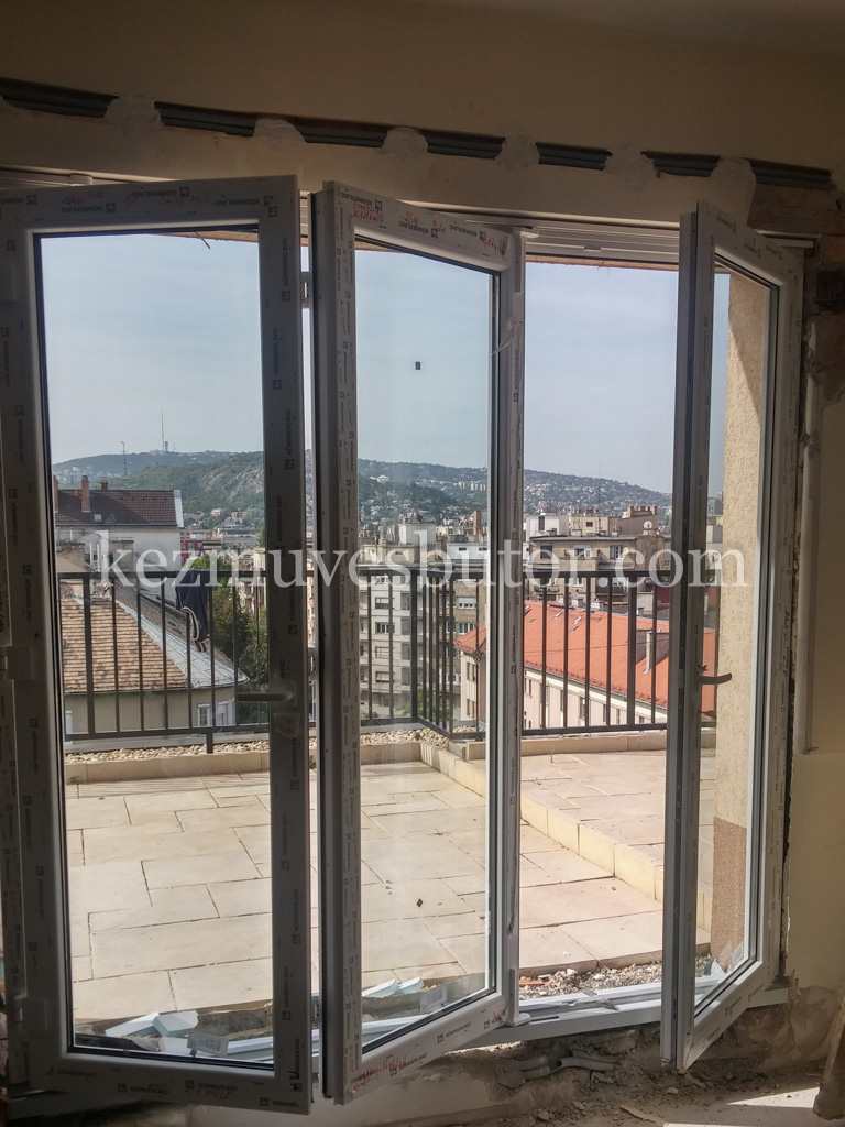 Műanyag harmónika terasz ajtó kép Műanyag harmónika terasz ajtó